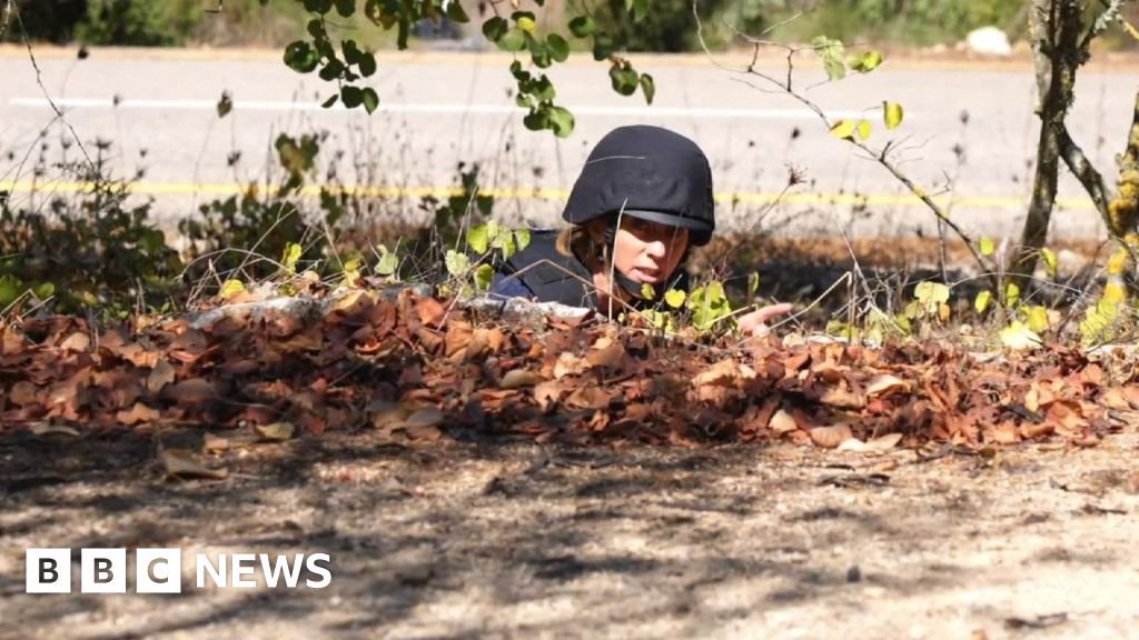 BBC crew take cover after gunfire heard at Lebanon-Israel border