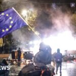 BBC reports from mass protests at ‘crucial moment for Georgia’