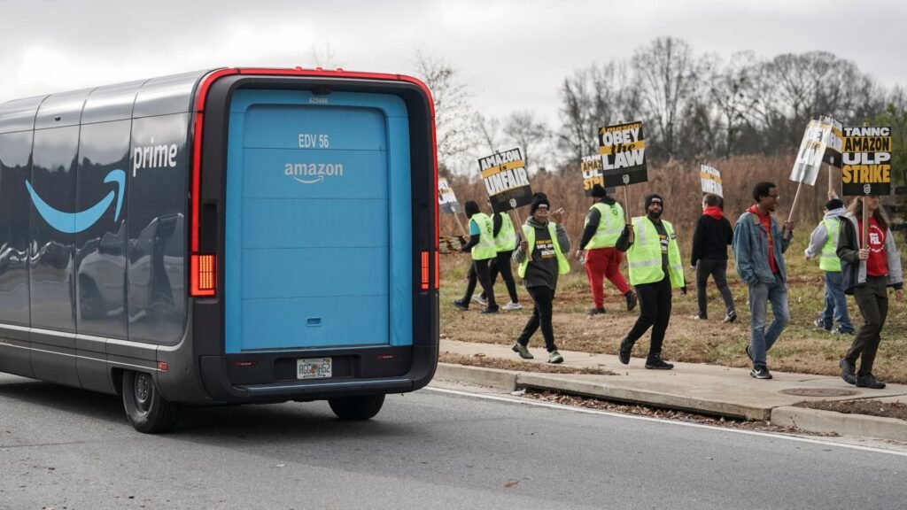 Amazon workers strike across seven facilities during holiday shopping